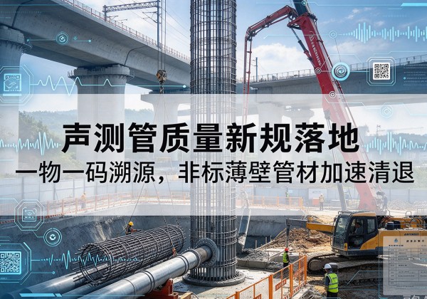 连云声测管质量新规落地，一物一码溯源，非标薄壁管材加速清退